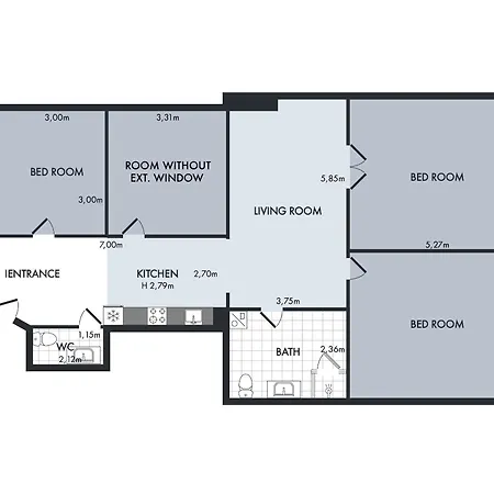 Apartment Sanders Leaves - Charming Three-bedroom In Downtown Copenhagen